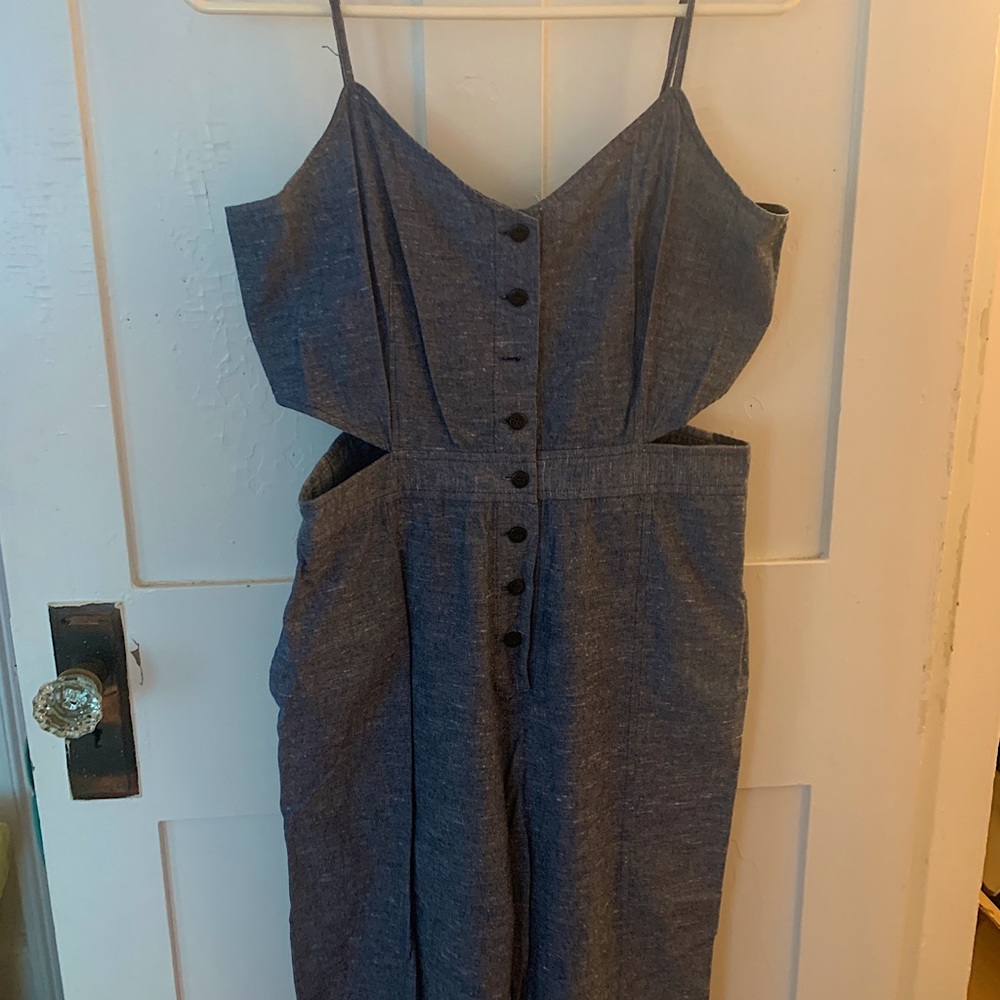 Madewell Chambray Jumpsuit Sz 6